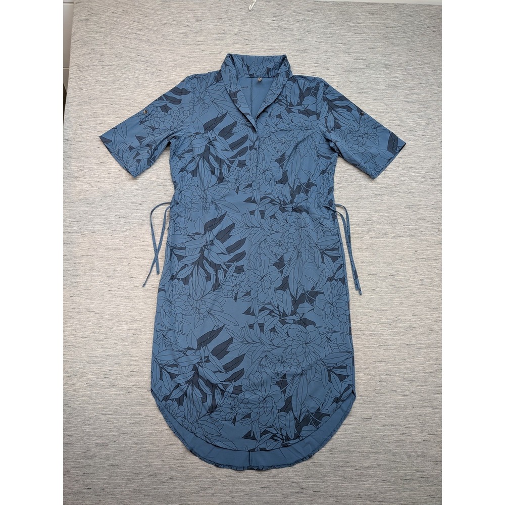Royal Robbins Traveler Dress Womens M Floral Outdoor Travel Hiking Packable Gorp